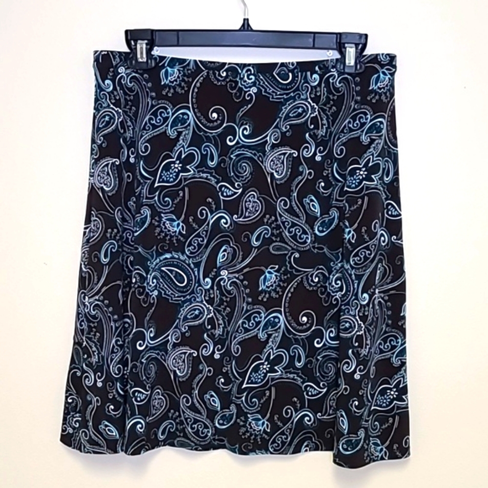 George Brown & Teal Paisley Midi Skirt - Picture 3 of 4